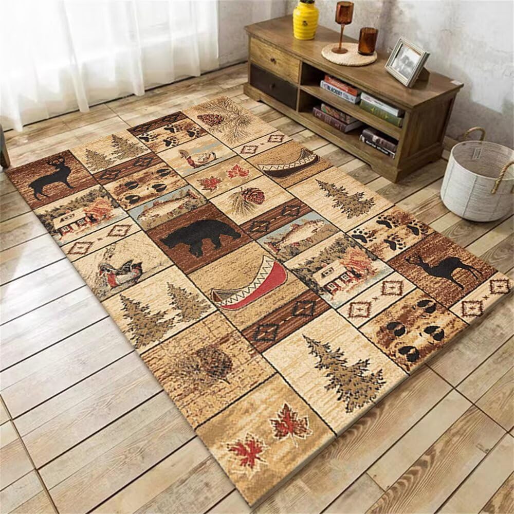 Tapis pas chere marron 120x140 anti tache pour proteger le sol du restaurant