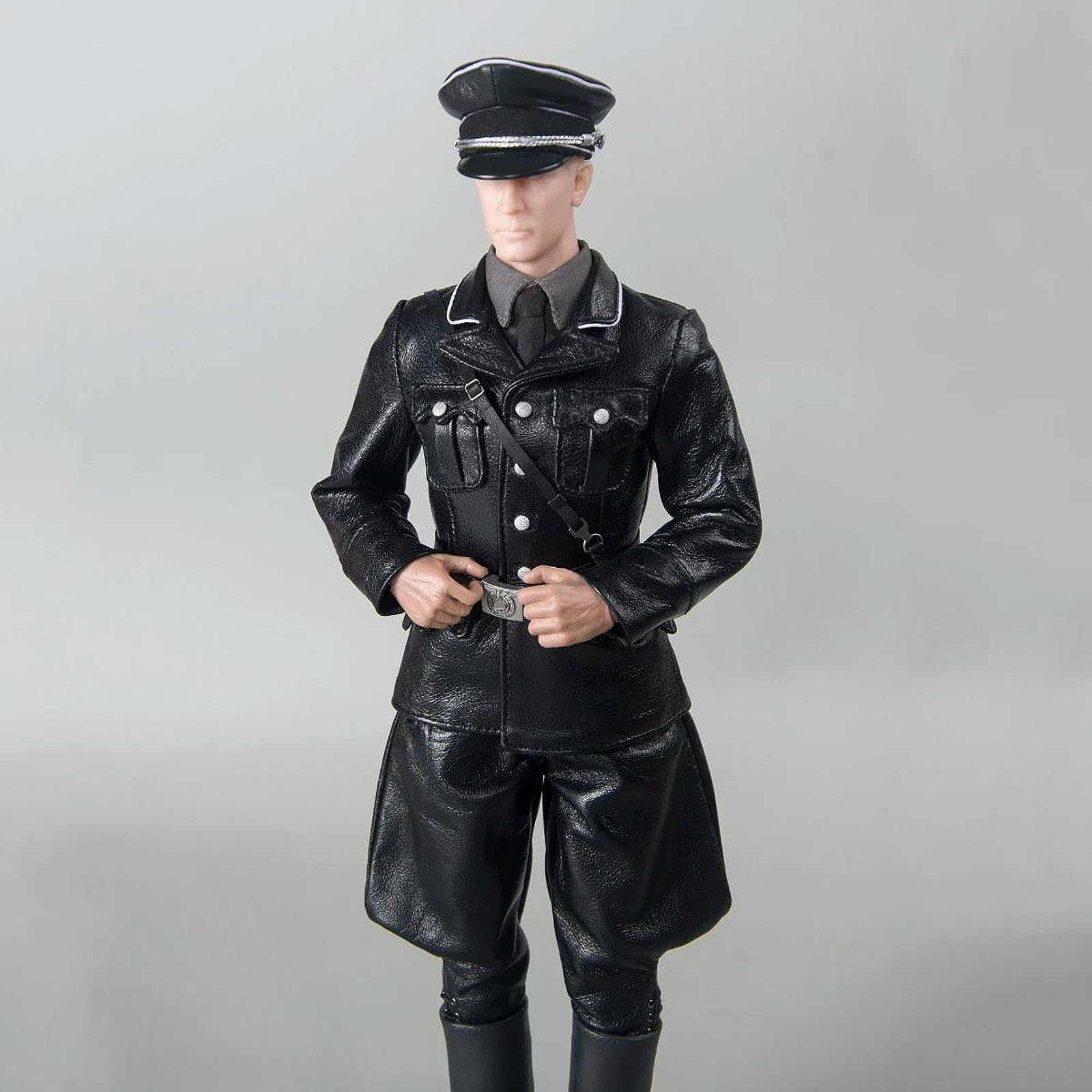 1/6 Actionfiguren Kleid, Komplettes Accessoire Set, Modekleidung, Puppenaccessoires Aus PU, Geeignet für Sammler Und Ausstellungszwecke, Jacke 13 cm X 9.5 cm