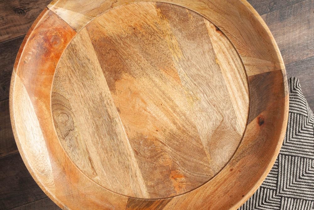 invicta INTERIOR Eleganter Beistelltisch Pure Nature 45cm Mangoholz mit schwarzen Beinen Wohnzimmertisch Tisch