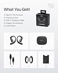 SHOKZ OpenFit Pro Open-Ear True Wireless Earbuds with Open-Ear Noise Reduction, Optimised for Dolby Atmos, Deep Bass, 50H Playtime, AI-Powered Clear Calls for Work, Sport, Bluetooth 6.1, IP55, Black