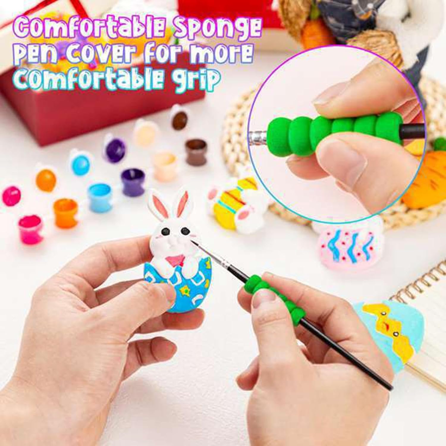 SNAPPSY 36Pcs Detail Paint Brushes Art Paintbrushes for Handicraft Pottery Modelling
