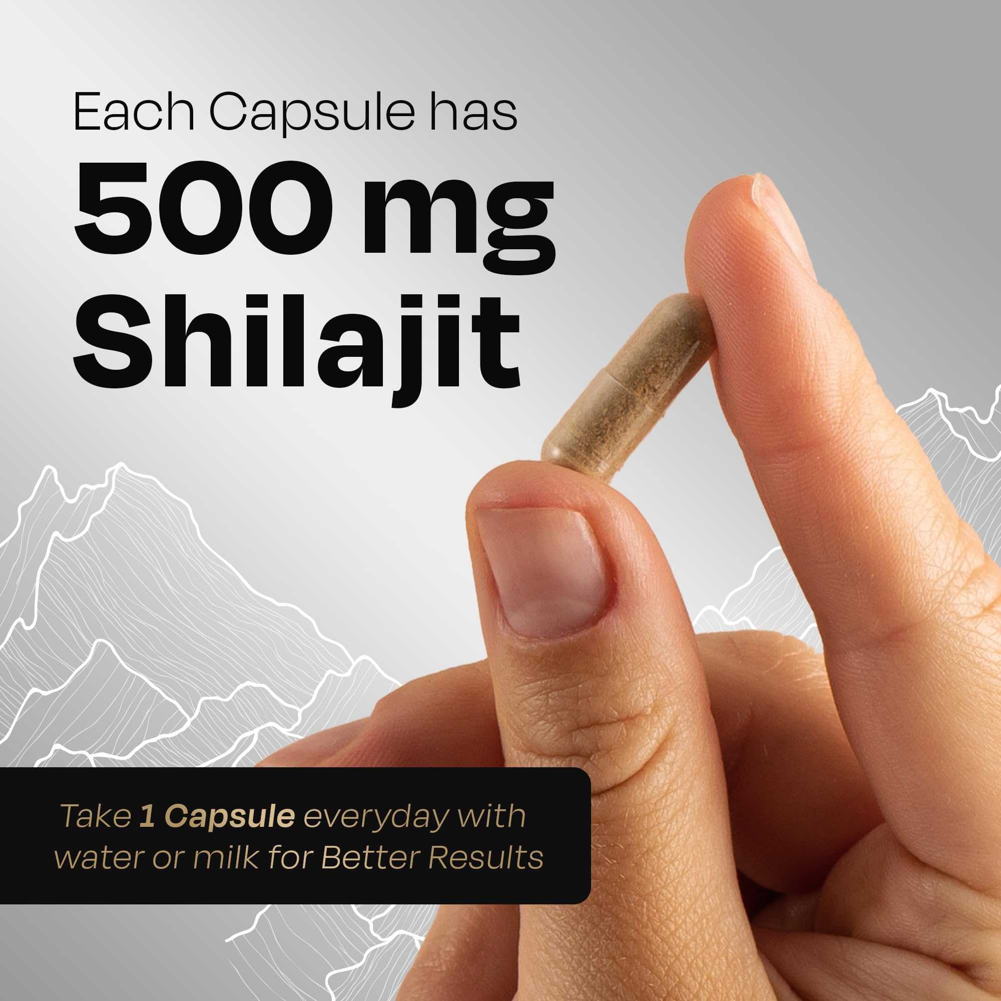 Auric Shilajit/Shilajeet Energy 60 Capsules | Lab Tested 100% Pure Shilajit | Enhances Stamina, Energy, and Power — Amazon image 3