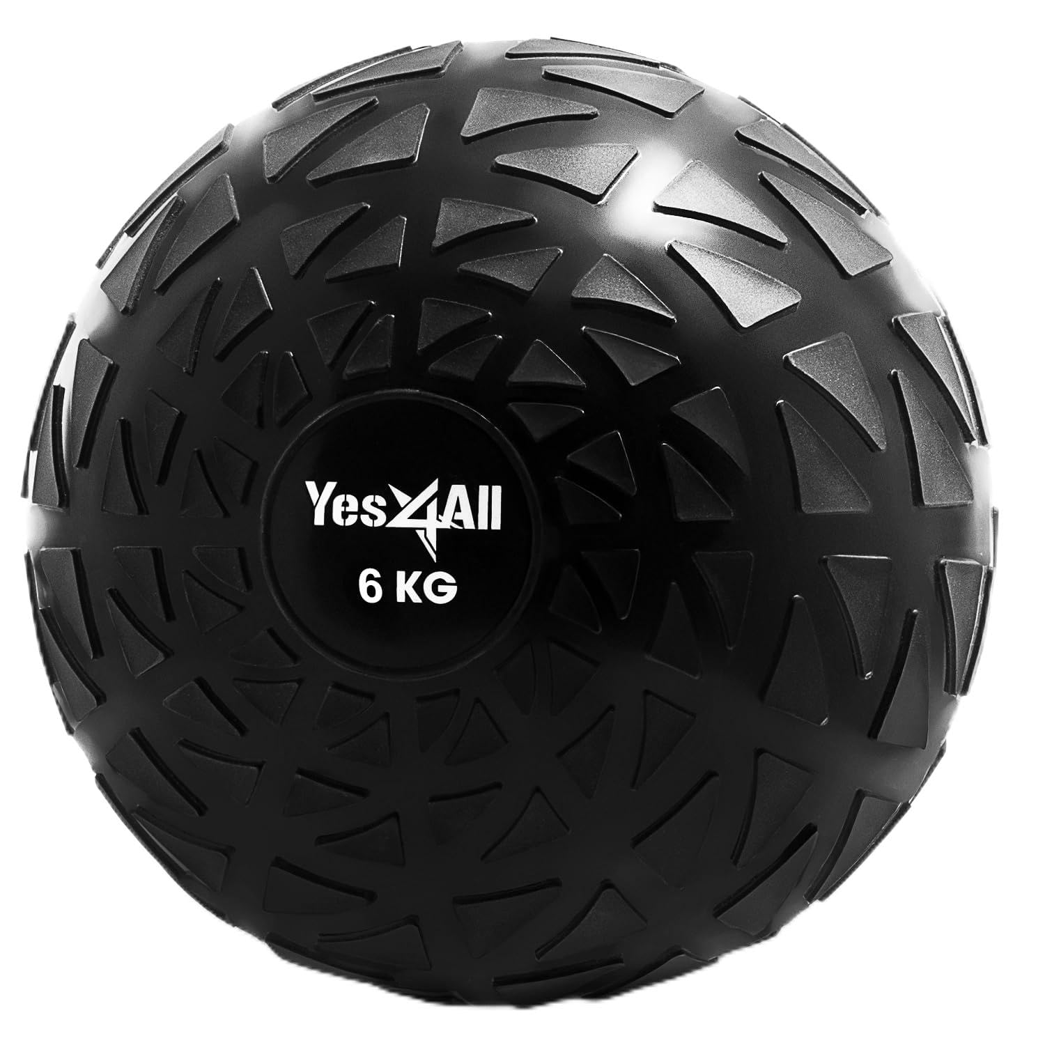 Yes4All 5YLS Dynamic Slam Balls 6 kg, Shiny, Medicine Ball Sand Filled No Bounce Exercise Ball, Suitable for Workout and Strength Training