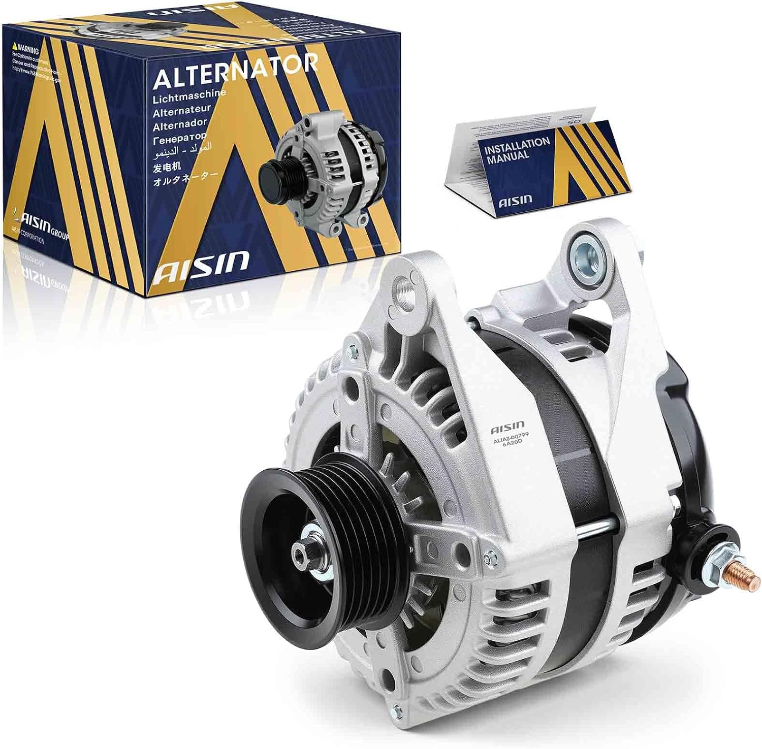 AISIN ALTAZ-00799 Alternator 160A 12V 6-Groove