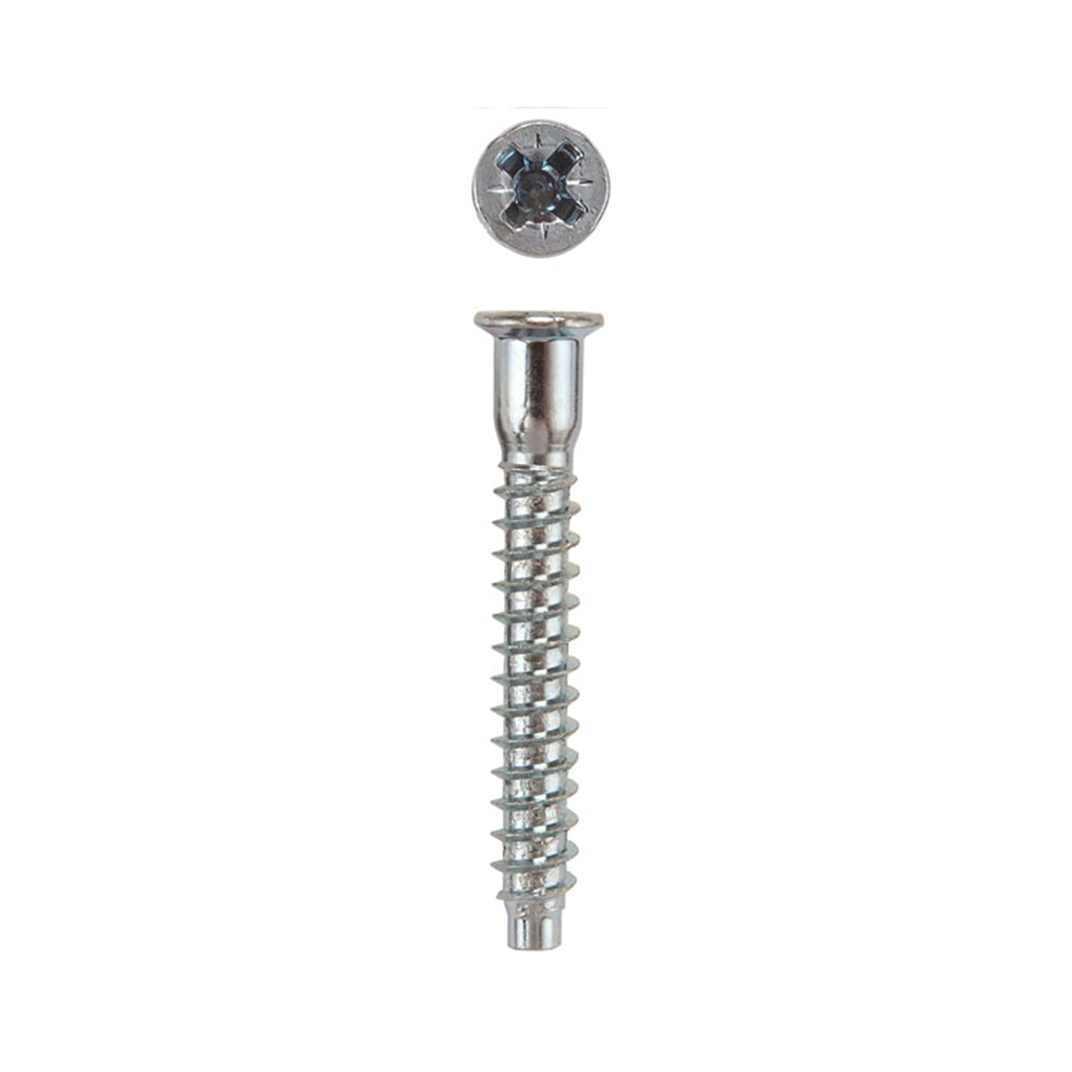 5mm x 40mm HighPoint Confirmat Screws, Pozi-Flat Head, Zinc, 100pc