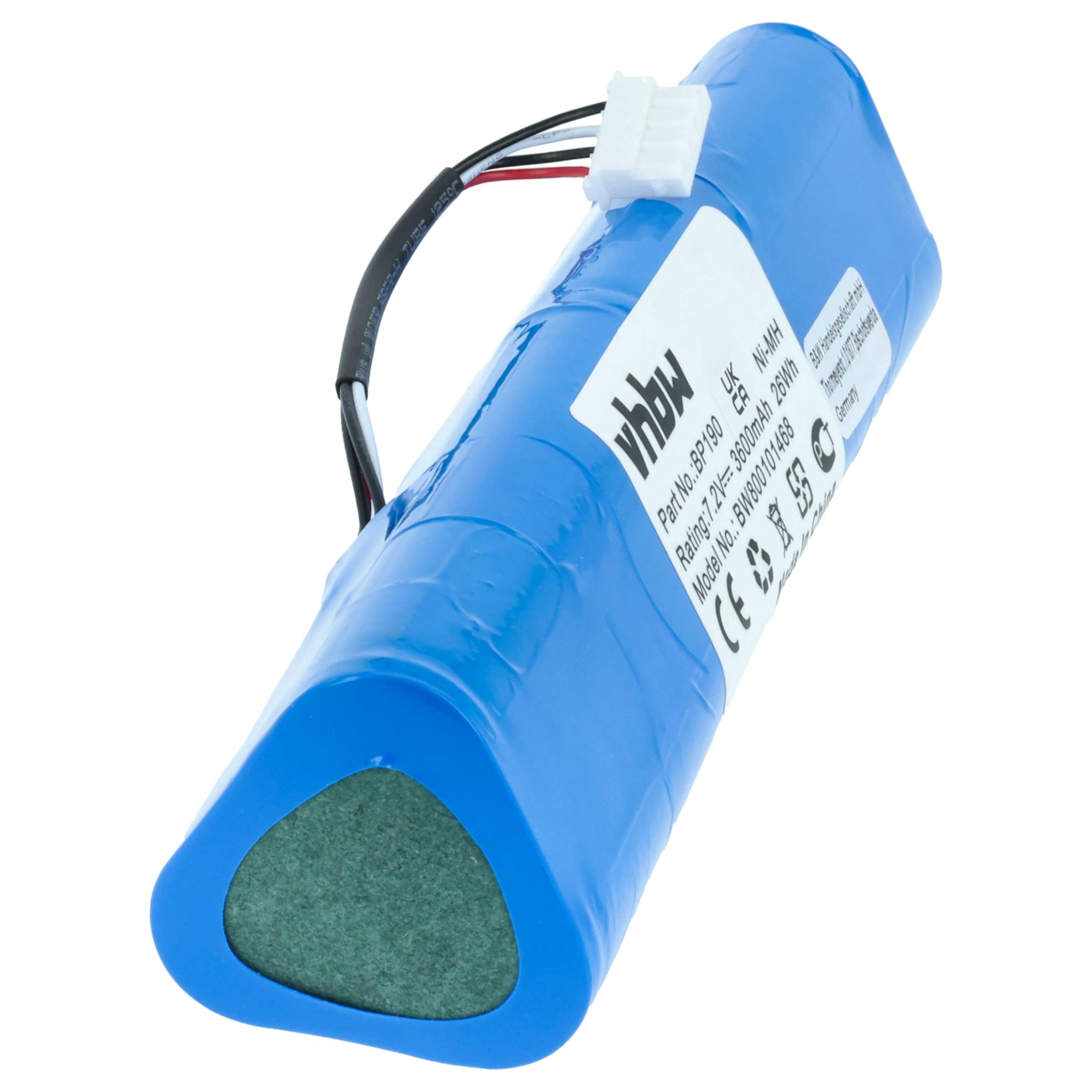 vhbw Batería Recargable Compatible con Rohde & Schwarz FSH18, FSH3, FSH323, FSH3TV, FSH6 osciloscopio, medidor (3600 mAh, 7,2 V, NiMH)