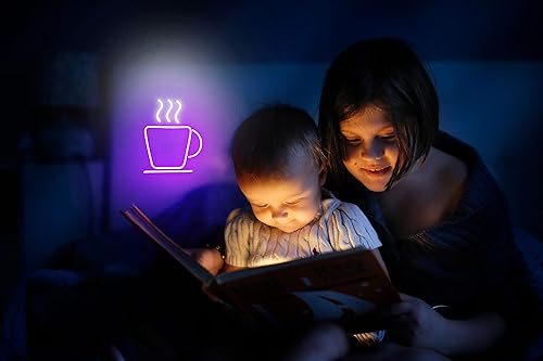 Miniatura 7 de ADVPRO Taza de café Tienda Flex Silicona LED Neon Sign Blanco y Púrpura st16s33-fnu0041-wp