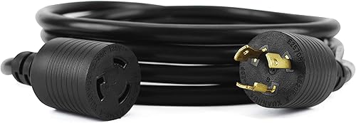 Miniatura 4 de HENGYI L5-20P a L5-20R - Cable de alimentación con bloqueo para generador, cable de generador, SJTW 12AWG, cable de extensión de bloqueo de