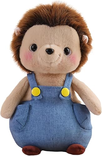 BEIMENWAI Juguete de peluche de erizo, bonita almohada de animal de peluche de erizo suave, regalos de juguete para niños y novia, varios tamaños