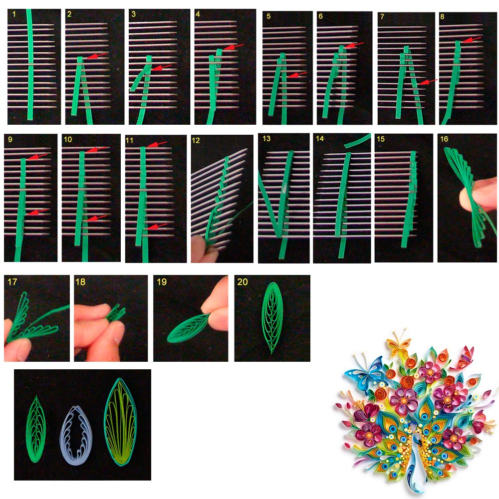 Paper Quilling Comb Pick Onion Slicer Tool Craft Loops Accessory Supply Hobbies