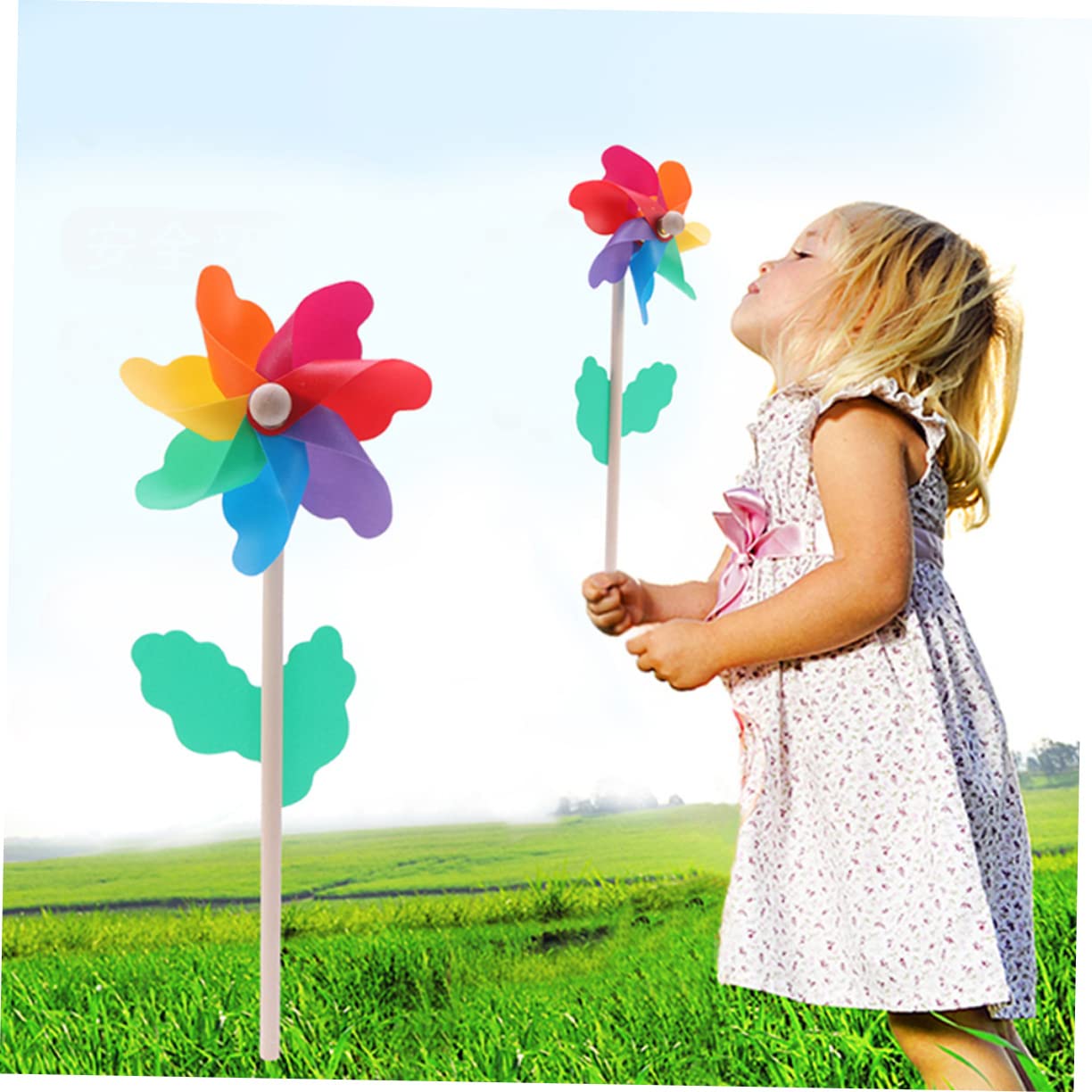 Happyyyami 8 Girandole Da Giardino Riflettenti A Spirale - Decorazione Per Esterni, 30 Cm, Anti Uccelli - 4