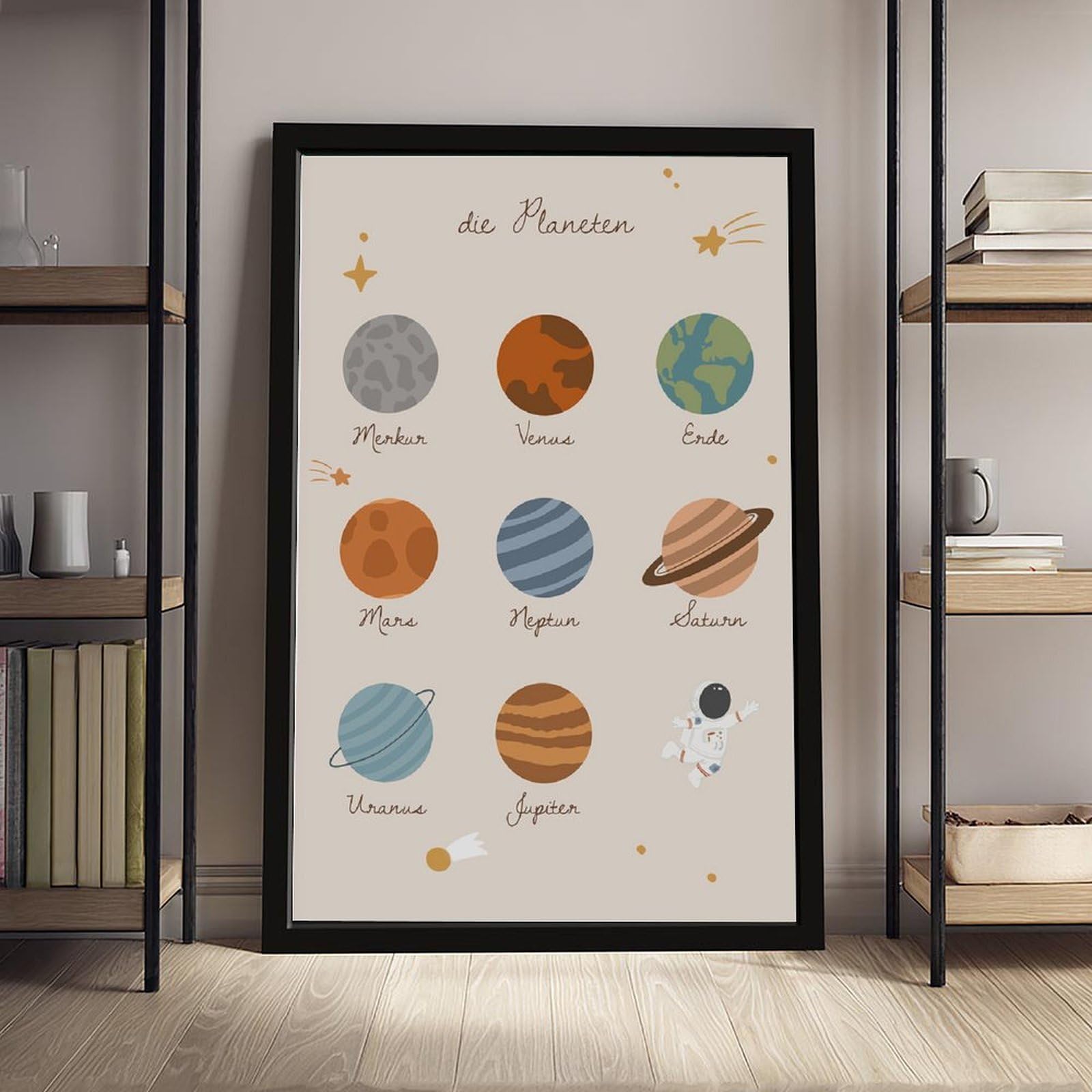 Bareronor Poster de l'espace extra-atmosphérique (2) - Impression sur toile - Décoration murale pour salon, chambre à coucher - 40,6 x 61 cm (L x l)
