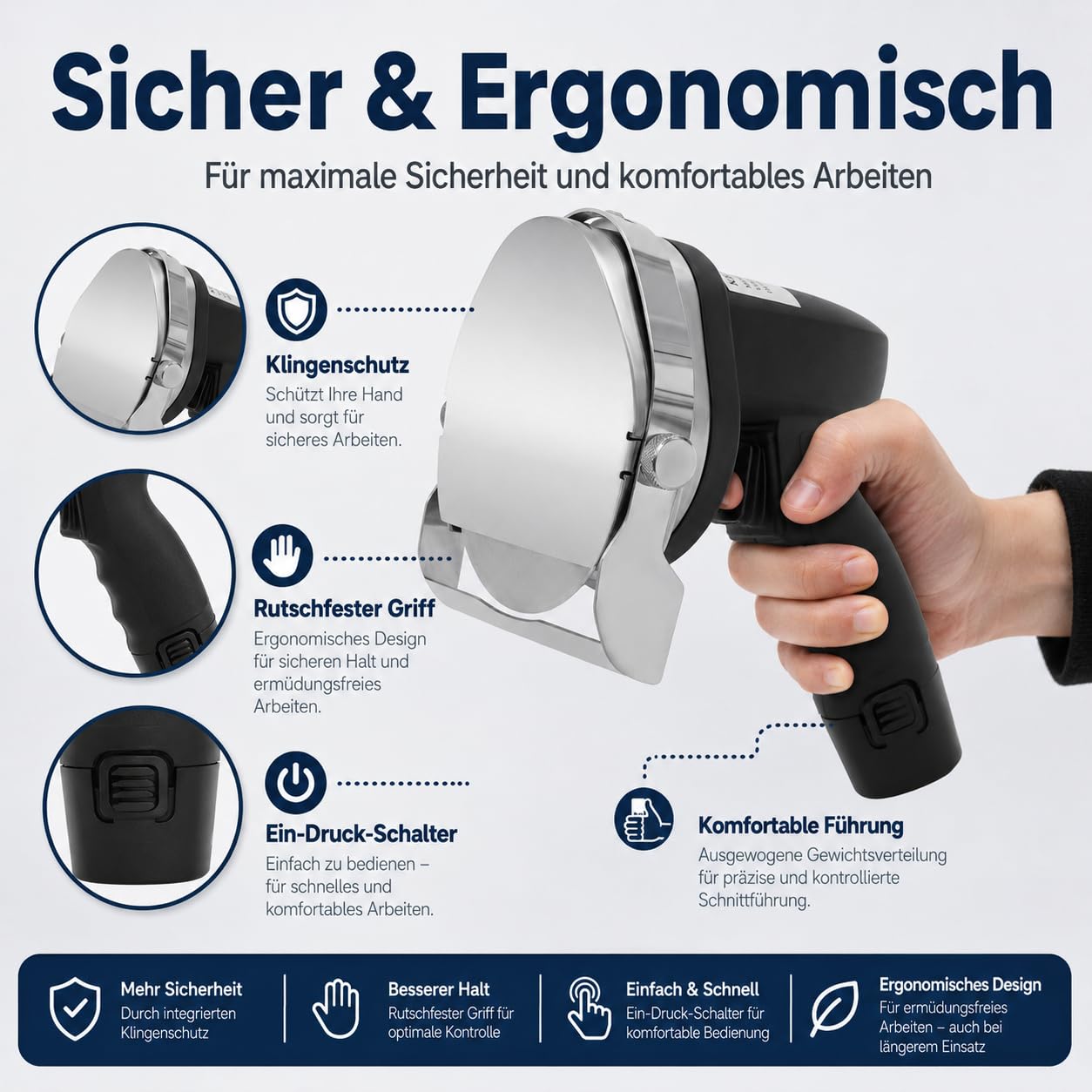 Schneider Kabellos Elektrisch 80W Döner Gyros Schneider 1-8mm