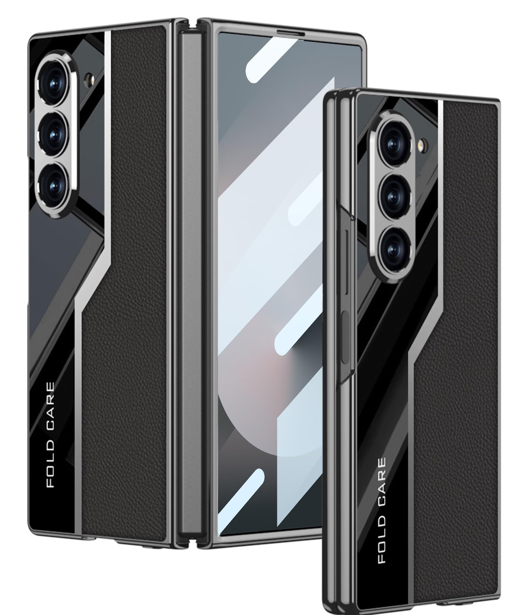 BOUNCEBACK Pro Series Slim Hard Back Case/Cover for Samsung Galaxy ZFold 6 5g / Galaxy Fold 6 Case Cover - (Black | Faux Leather) (B0D9WJY9GD) Amazon Price History, Amazon Price Tracker