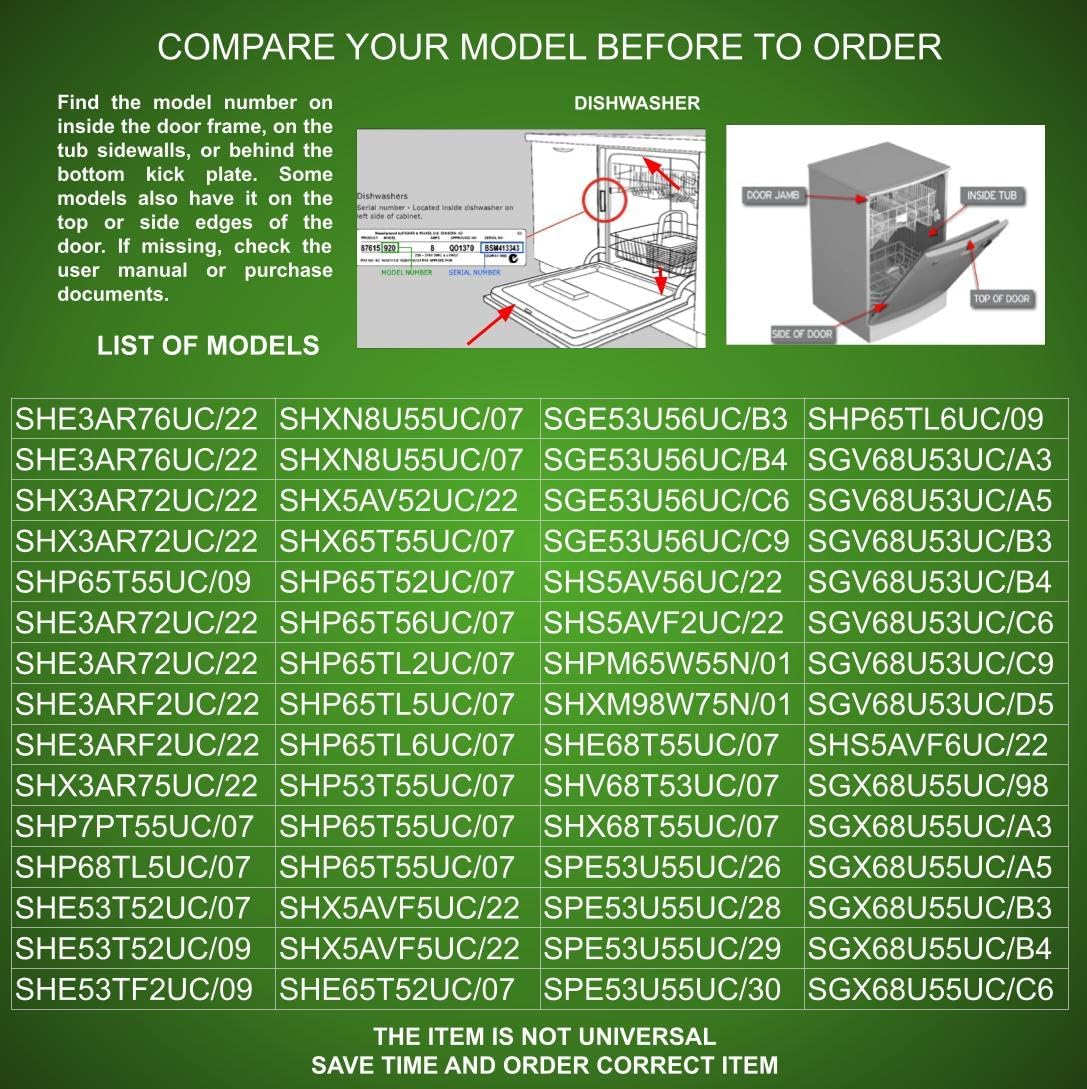 4581281 CKD581281X compatible with Bosch Thermador Gaggenau Dishwasher Detergent Dispenser fits old number 4581281