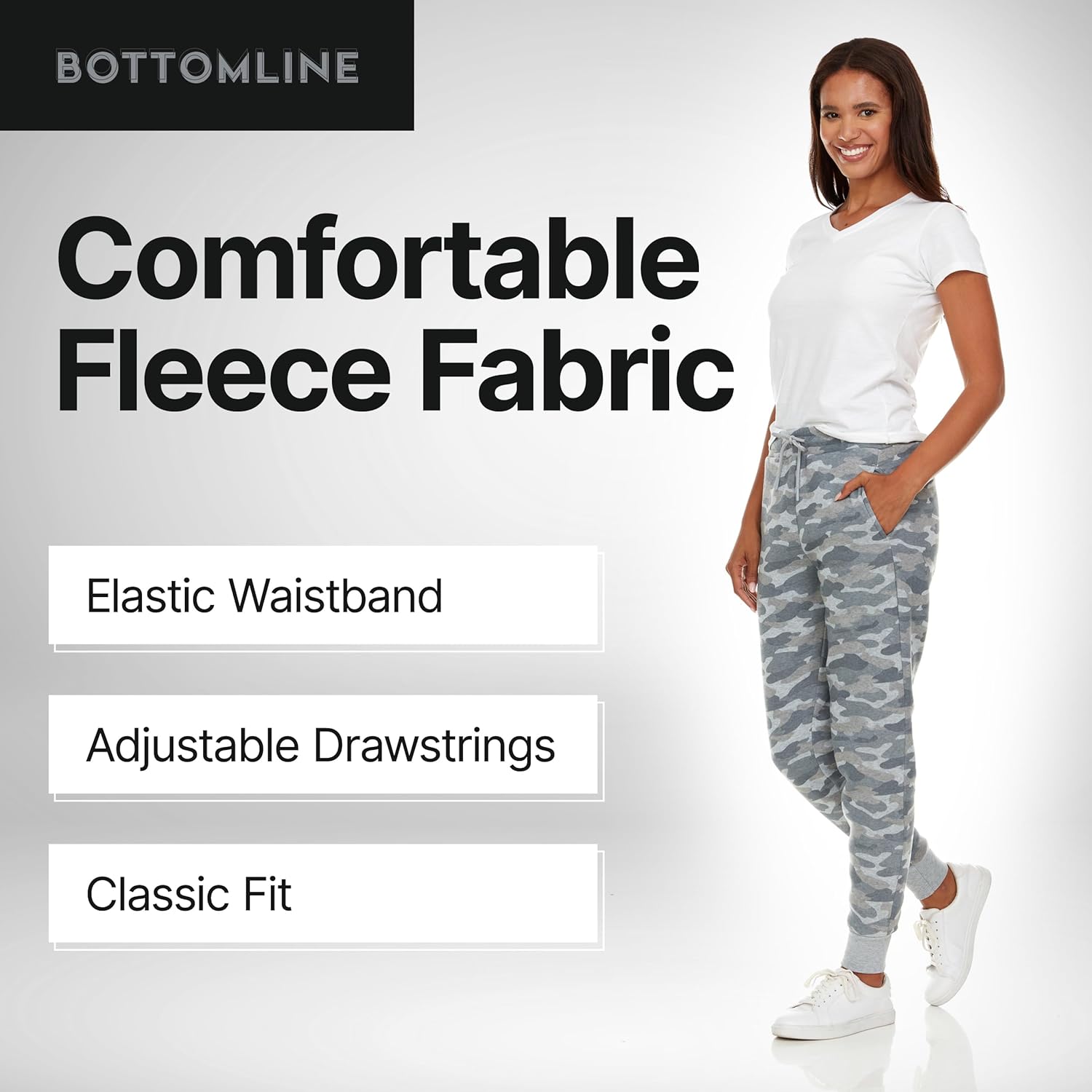BottomLine 3 Pack Sweatpants Women, Comfortable Womens Sweatpants, Fleece Womens Joggers (Available in Plus) - Image 3