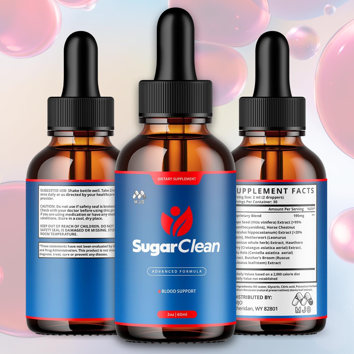 (2 Pack) Sugar Clean Drops, Official SugarClean Health Support Drops with All Natural Ingredients, Advanced Formula Sugar Clean Health and Wellness Supplement for Women and Men (60 Servings) - Image 2