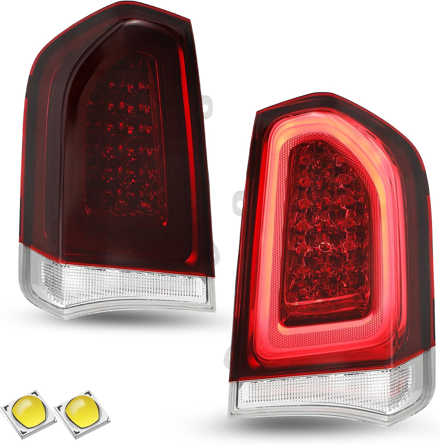 SOCKIR Tail Light fit for 2015-2023 Chrysler 300 Rear Taillamp Taillight Brake Light Replacement (Passenger&Driver Side)
