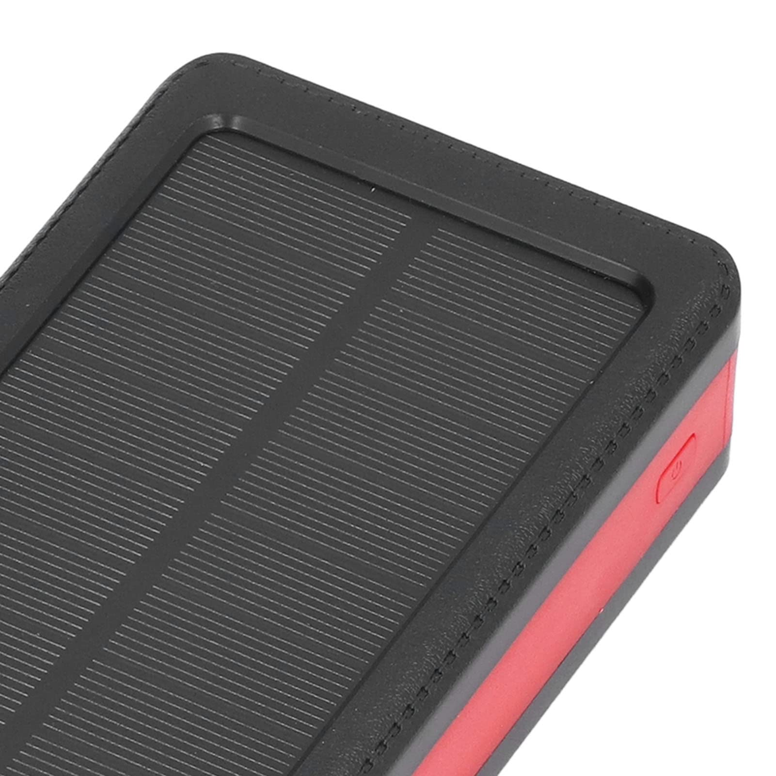 FTVOGUE Banque d'énergie Solaire à LED, Banque d'alimentation de Chargeur Solaire en Plastique 30 000 MAh avec 4 Sorties USB, Double Entrée, 3 Modes 'éclairage pour Le Camping, la Randonnée, Les