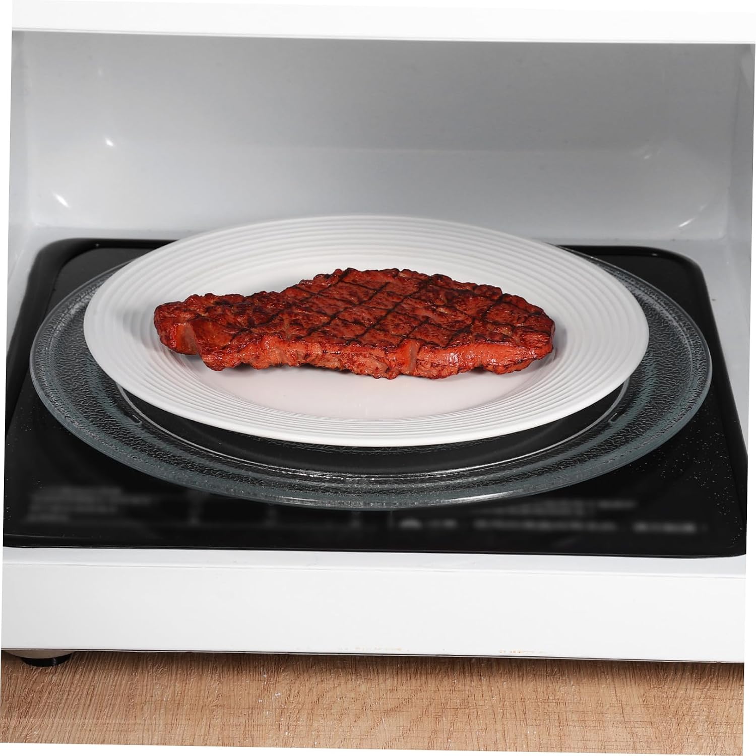 25.5cm Flat Bottom Glass Microwave Turntable Tray for Home Cooks
