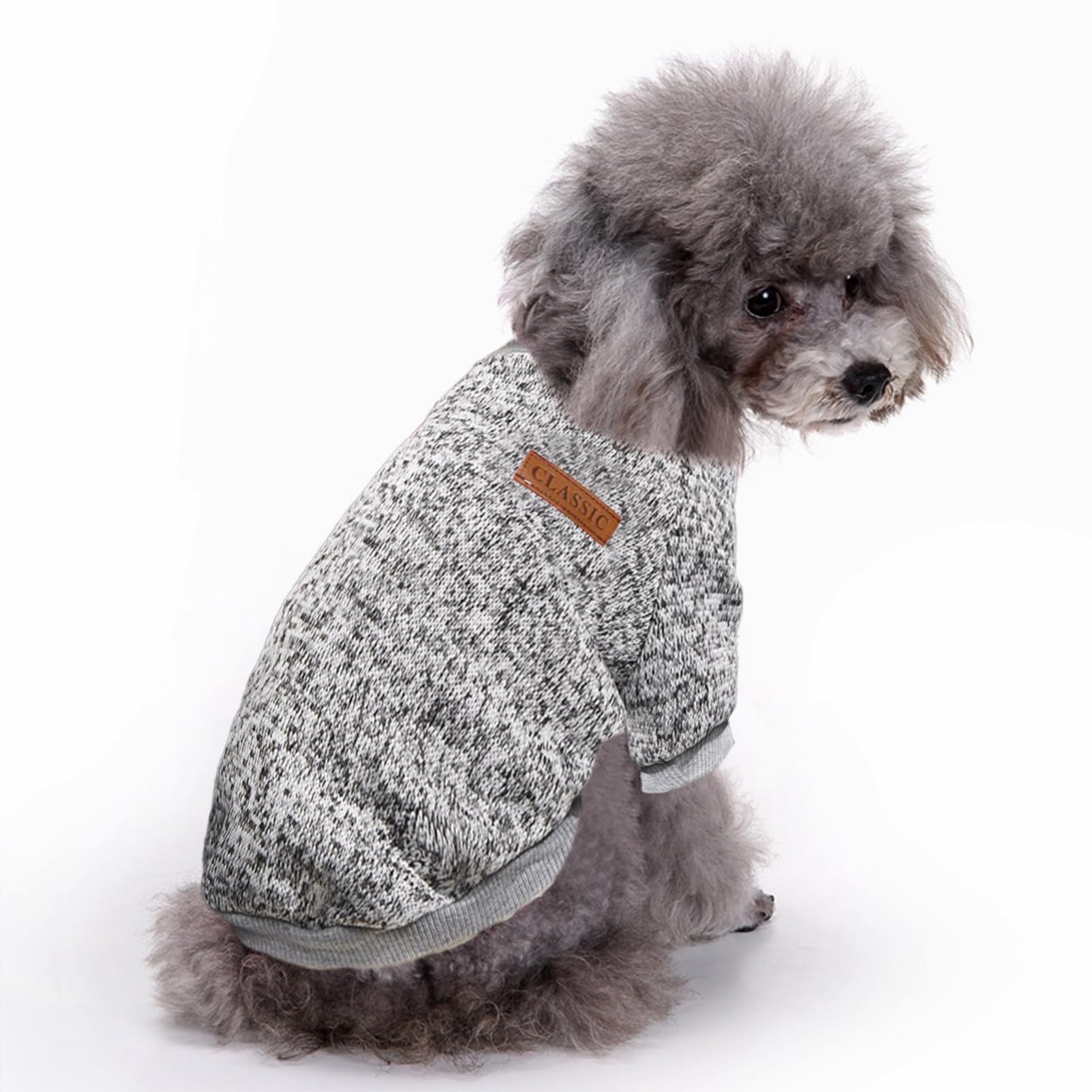 Jecikelon Hundepullover – Kariert, Weich, Warm, Für Kleine Hunde & Katzen, Größen XXS Bis XL
