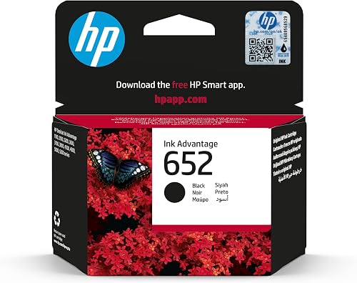 HP 652 Black Original Ink Advantage Cartridge