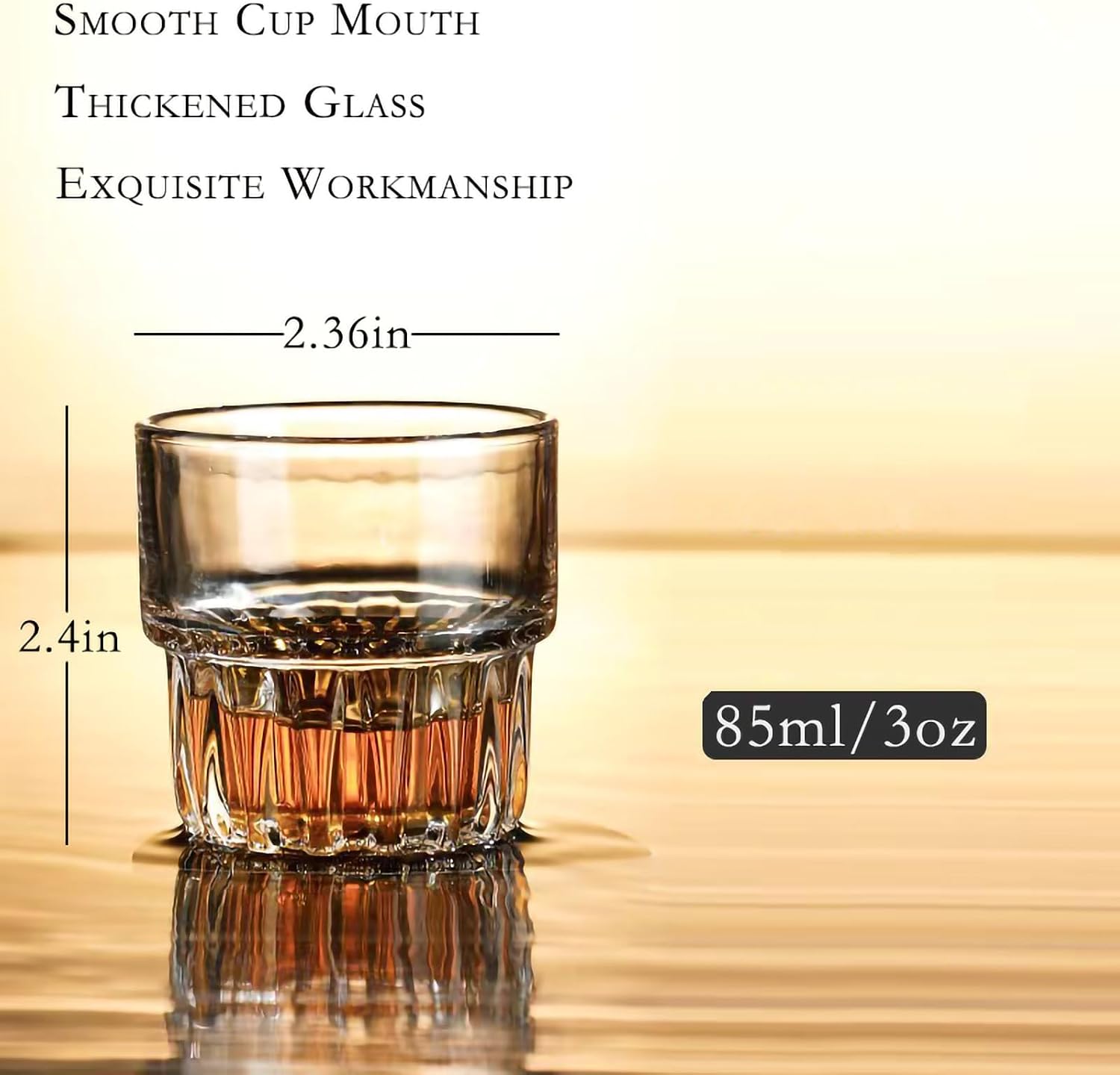 12Pack Heavy Base Shot Glass Set/Cordial Glasses/Liqueur Glasses/espresso shot glass(85ml/3oz)