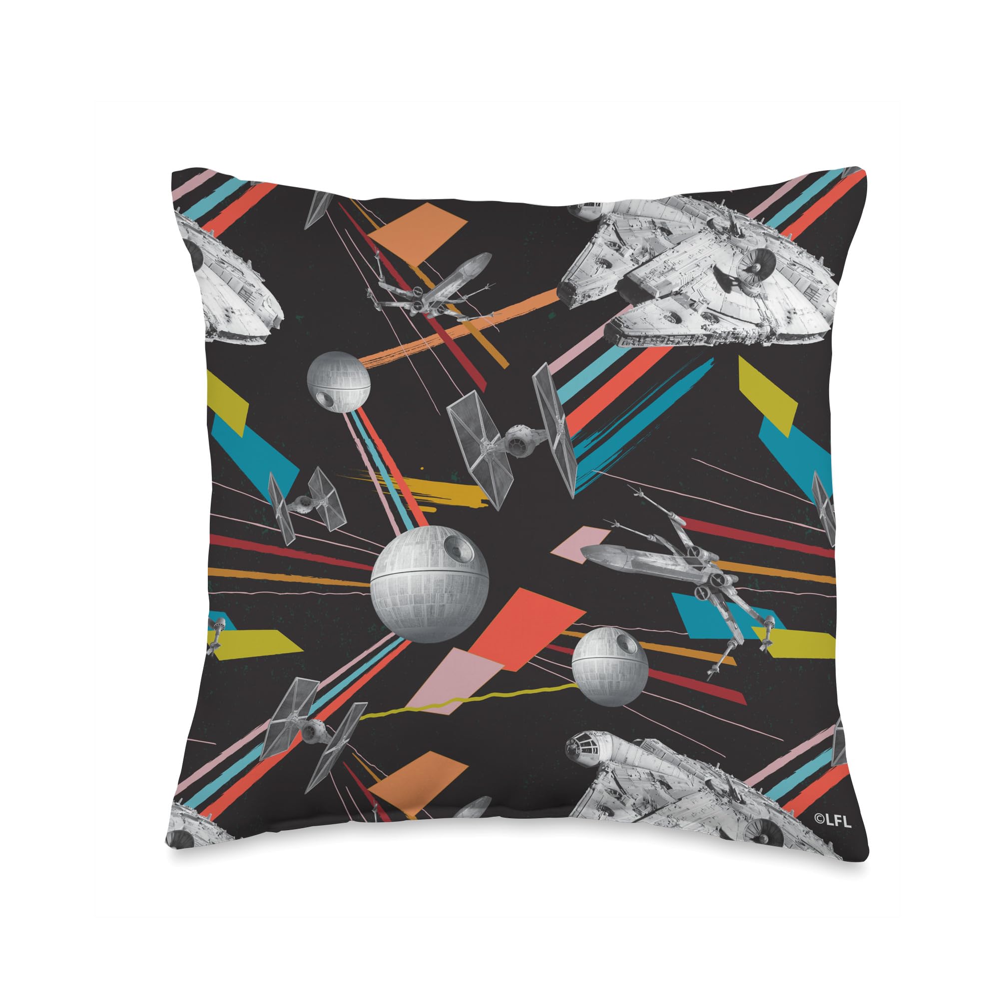 Coussin Star Wars original au motif imprimé multicolore durable