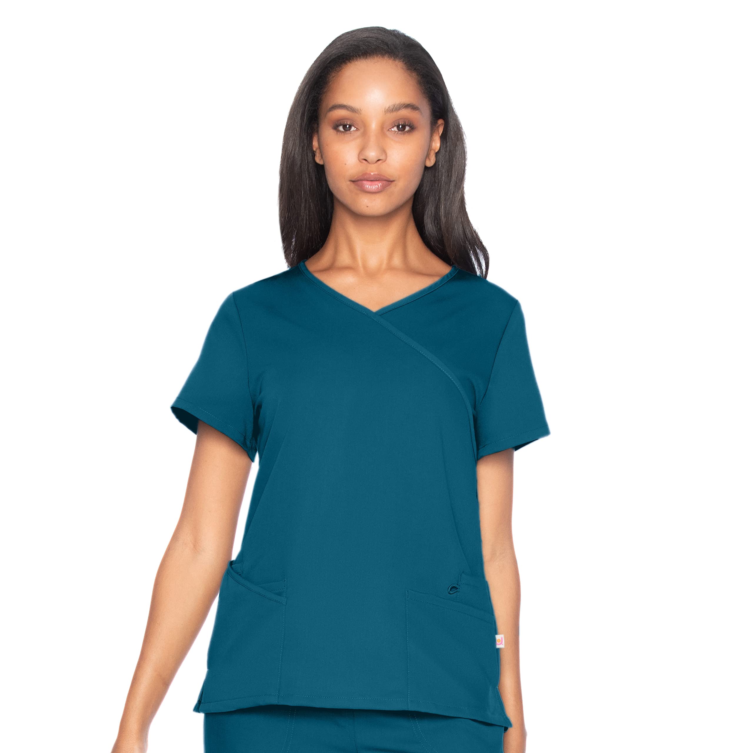 UrbaneWomen's Crossover Scrub Top Medical Shirt