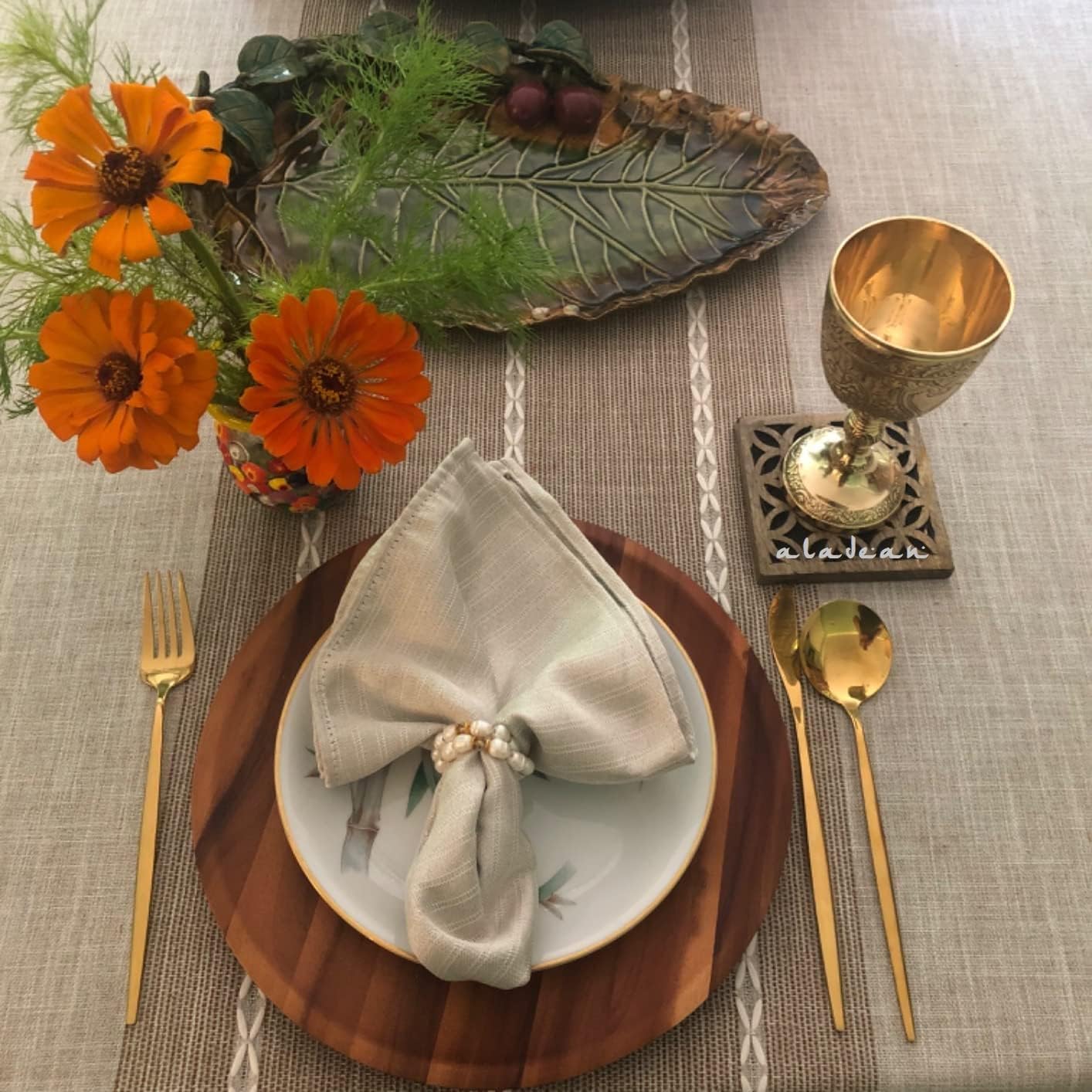 ALADEAN Vintage Chalice Goblet | 2pc Set of Royal Wine Cups of King Arthur - Renaissance Medieval Gifts for Communion, Christmas (Roman Chalice)