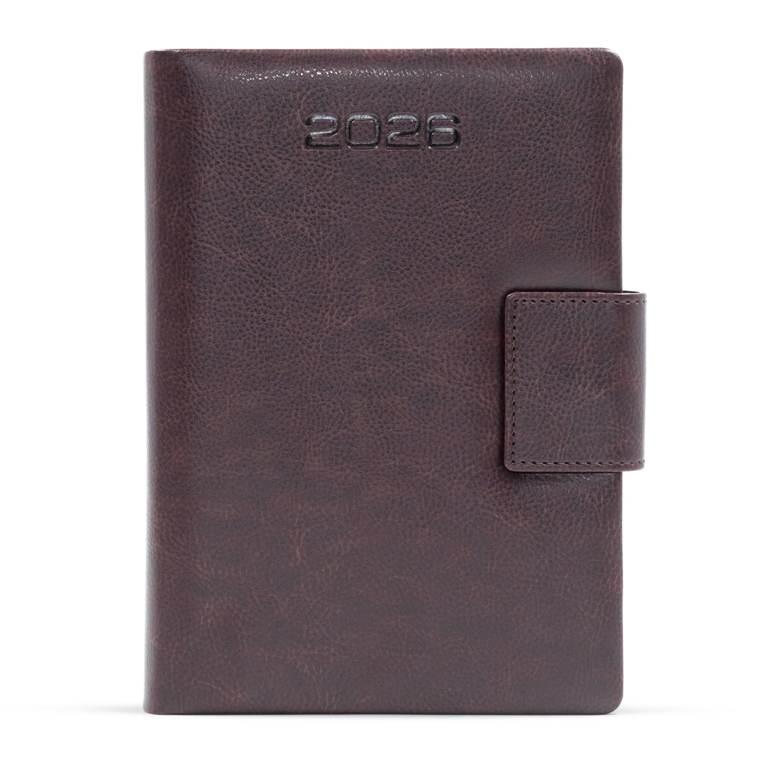 Mahavir Executive Diary 2026 | A5 Size | One-Day-to-a-Page New Year Diary with Magnet Flap | 424 Pages | Natural Shade P