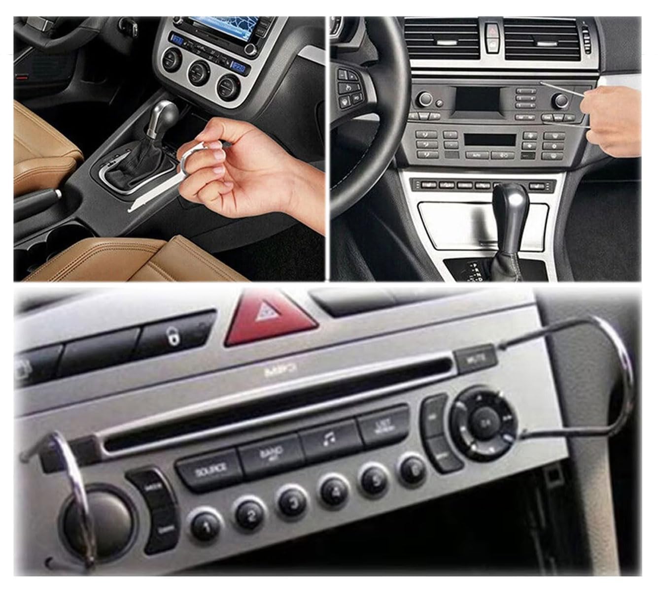 38 Piezas Herramienta de desmontaje de Radio, Kit de Herramientas de extracción de Radio, Herramientas extracción Radio y Panel de Coche, adecuadas para Sistemas de Audio de automóviles