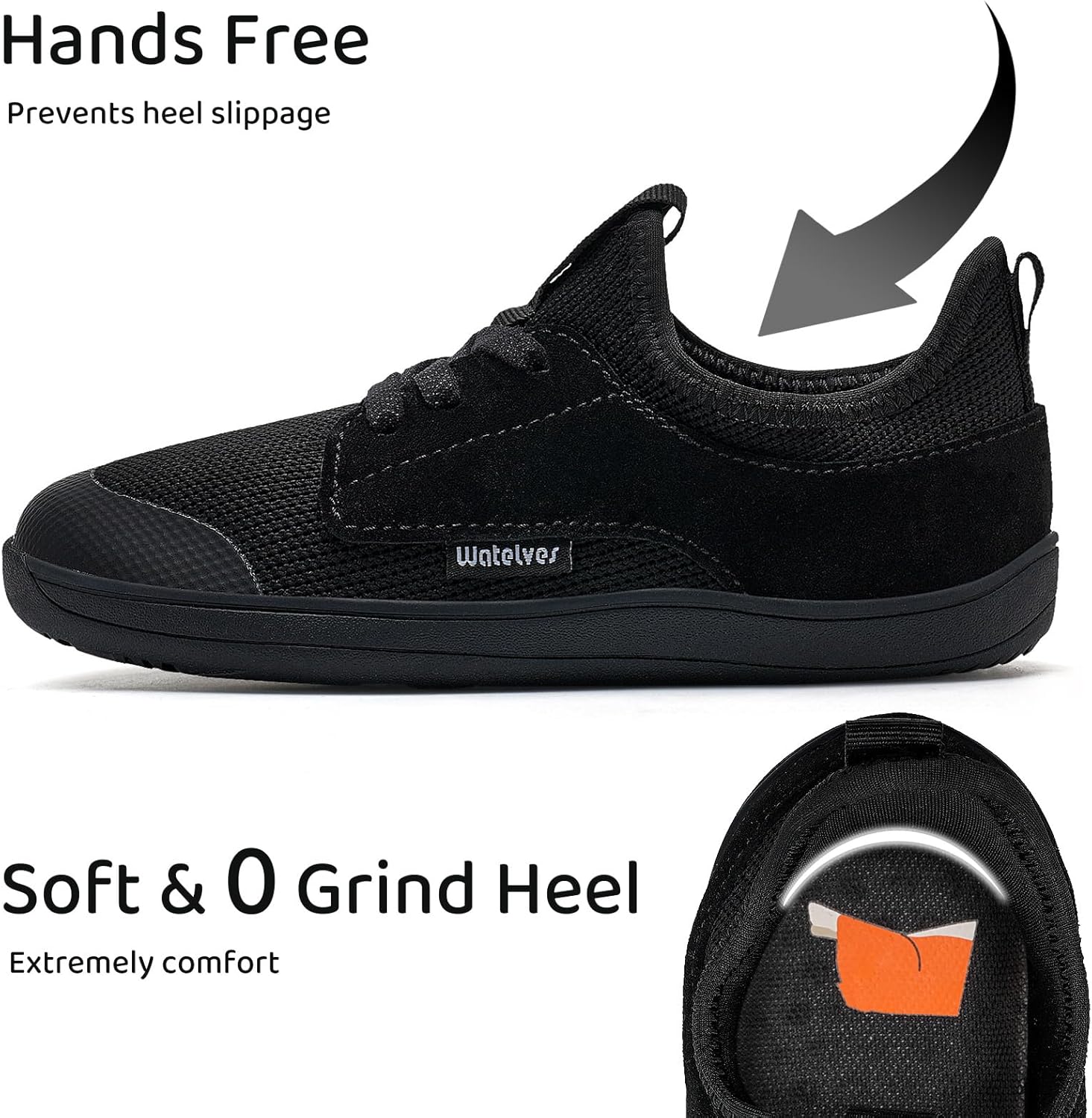 WateLves Toddler Little/Big Kid Wide Barefoot Shoes Boys Girls Minimalist Sneakers Splay Naturally Lightweight Breathable Running Tennis Shoes - Image 2