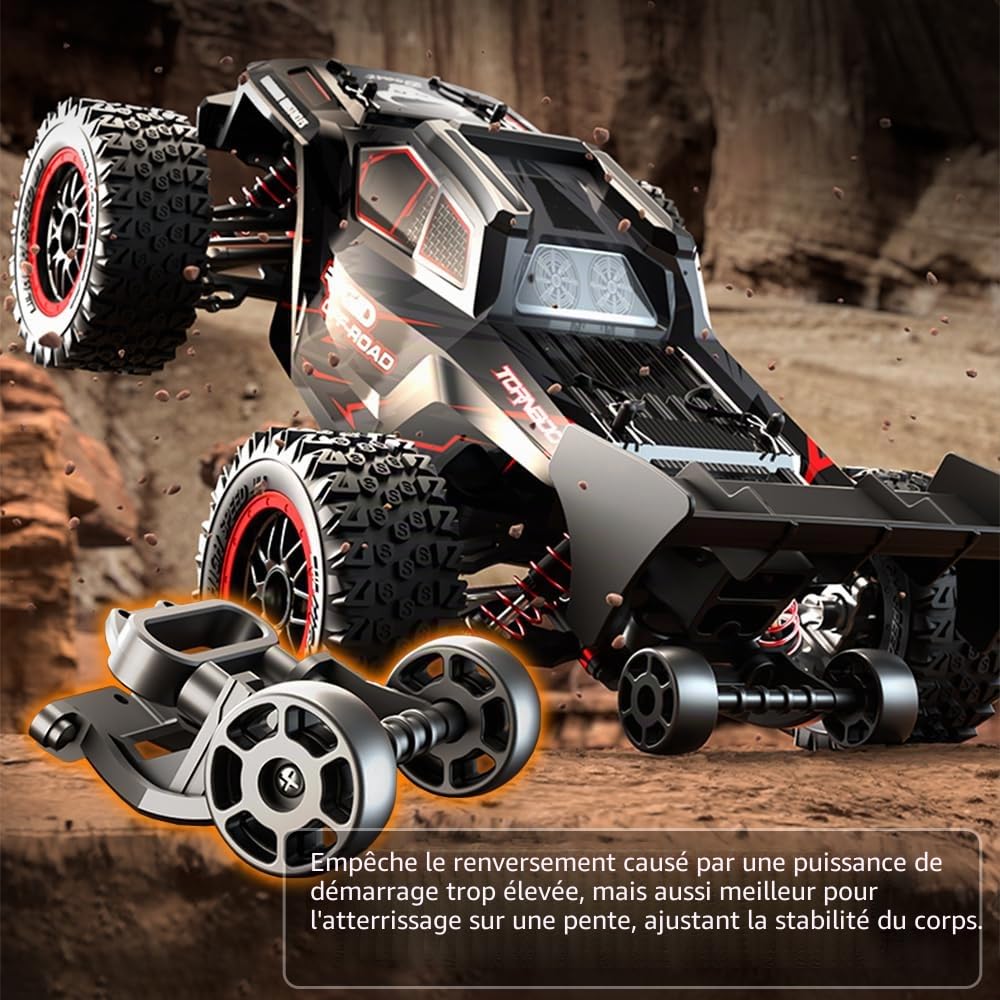X-Verse SG316MAX 1:16 Voiture télécommandée RC Brushless 4WD Étanche RC Buggy Tout-Terrain 2,4 GHz 80 km/h 3 Piles Adulte Homme