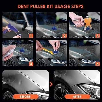 41PCS Car Dent Puller Paintless Dent Removal Kit