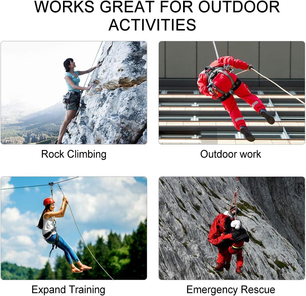 NewDoar Static Climbing Rope 10mm(3/8in) Accessory Cord Equipment 33FT(10M), 66FT(20M) 98FT(30M) Escape Rope Ice Climbing Equipment Fire Rescue Rope : Sports & Outdoors