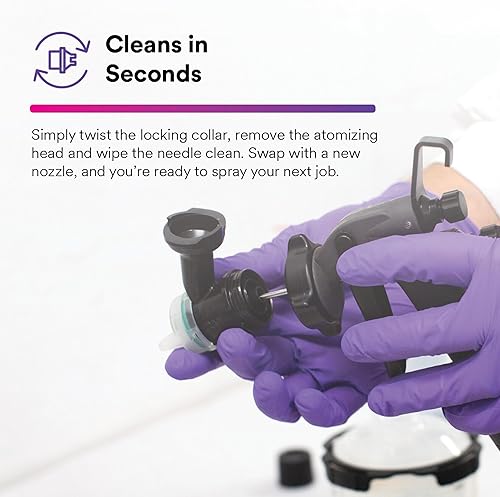 Miniatura 4 de 3M Kit de inicio de pistola de pulverización de rendimiento 26778 incluye sistema de taza de pulverización de pintura PPS 20 y kit de taza de