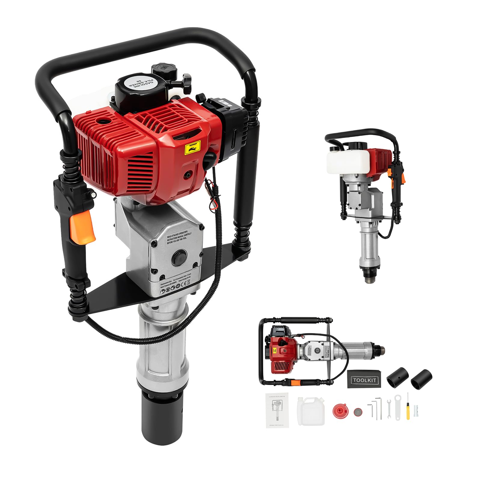 Instala vallas sin esfuerzo usando esta hincadora a gasolina de 1900W