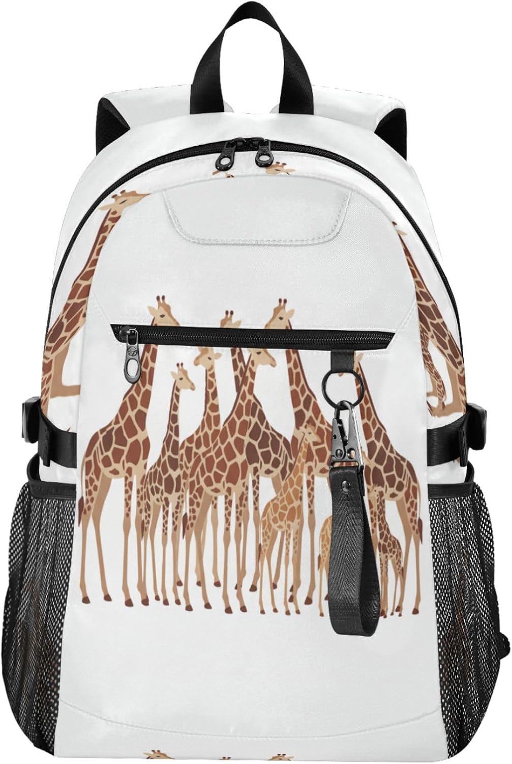 ALAZA Cute Cartoon Funny Giraffes Backpack Travel Laptop Backpack Purse for Women Men Teens Girls School Bag College Bookbag Water Resistant Casual Daypack