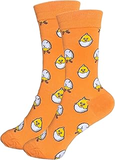 Calcetines coloridos con motivo Divertidos Calcetines Locos para Hombres y Mujeres Calcetines de Regalo Unisex Talla única 36-43 Crew Socks 1-Par…