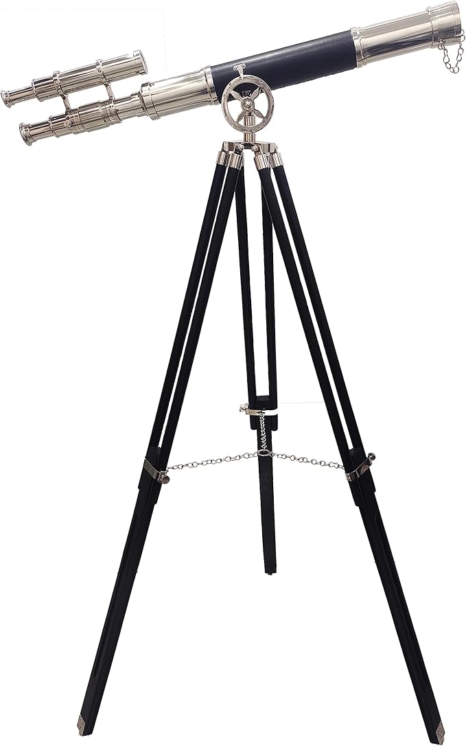 Telescopio Náutico Vintage NAVIROCK con Trípode de Madera miniatura 5