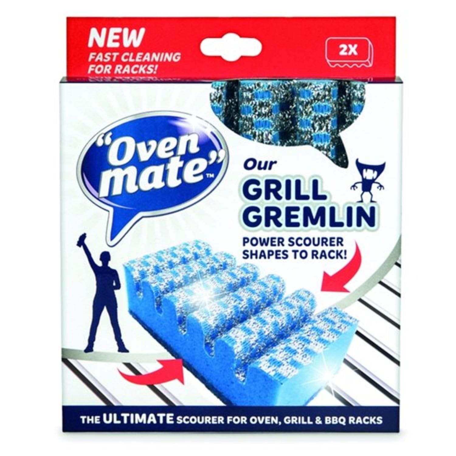 Oven Mate Clear Grill Gremlin (2 In A Pack)