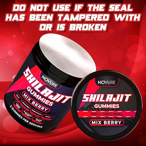Miniatura 9 de Gomitas Shilajit puras del Himalaya doradas, sin azúcar añadido, Ashwagandha, raíz de maca, extracto de cúrcuma con vitamina C para energía, sin