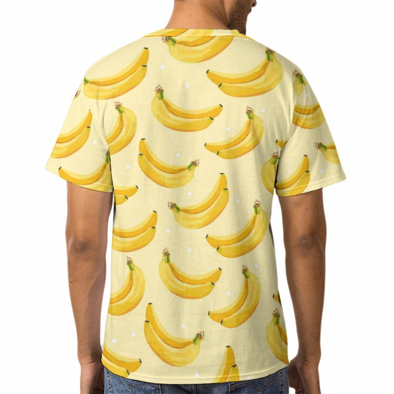 Amazon.co.jp: Tシャツ メンズ バナナ柄 フルーツ 半袖 ティーシャツ