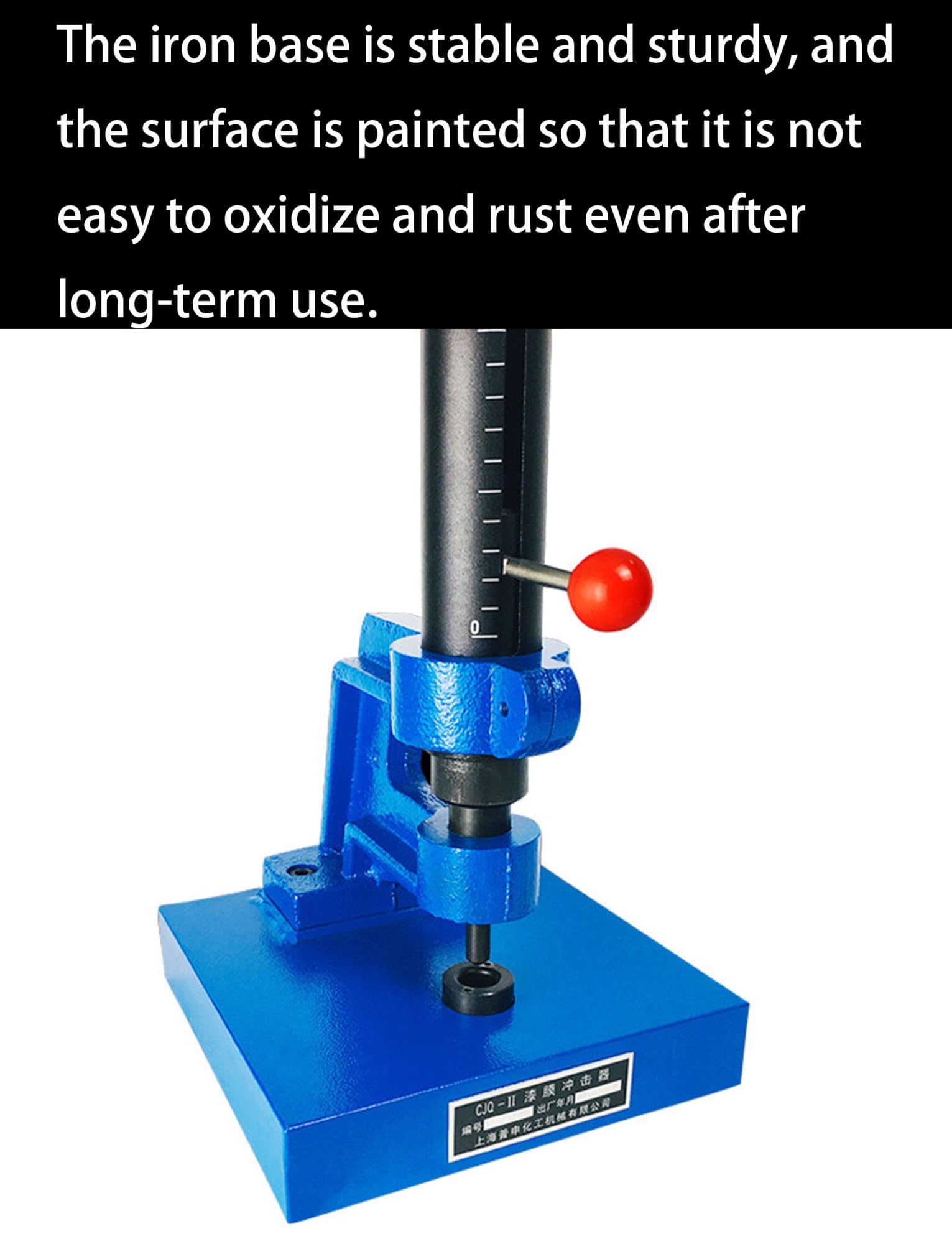 Probador de impacto para pintura y revestimientos de metal, equipo de prueba de laboratorio de 50/100 cm para control de calidad y análisis de resistencia