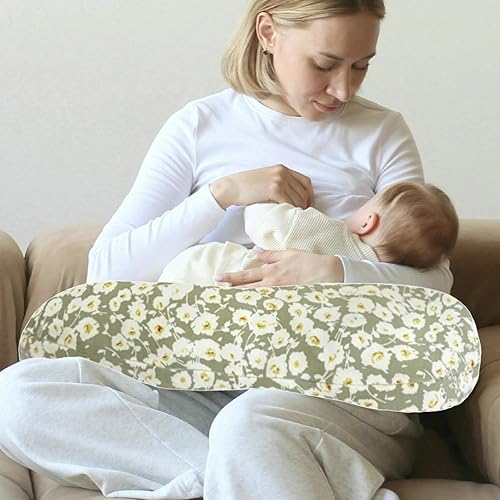 Miniatura 2 de Paquete de 2 fundas de almohada de lactancia ultra suaves para bebé niña y niño, funda elástica compatible con Boppy para almohadas de lactancia,