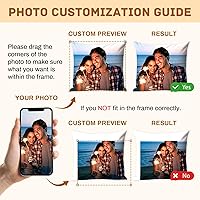 Vista 3 de Almohada personalizada con relleno, almohadas personalizadas con texto de imagen, impresión de doble cara 5 tamaños y 10 colores, almohada