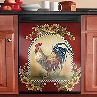 Vista 6 de Imán decorativo negro con diseño de estrella y corona de granero para puerta de lavavajillas