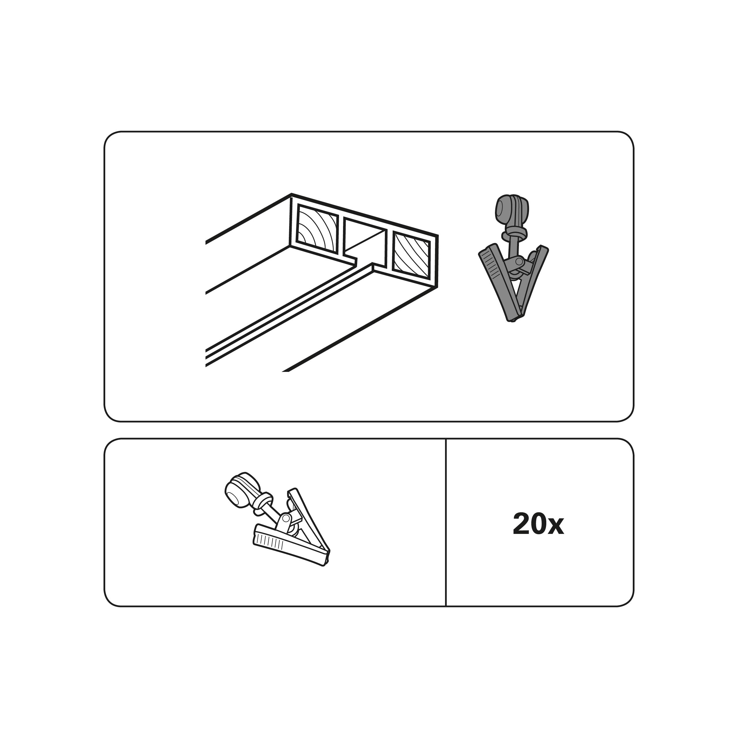 30 Anelli Per Tende GARDINIA | Bianchi, Ø11mm Interno | Per Binari Tendaggi | Fissaggio Semplice - Foto 7