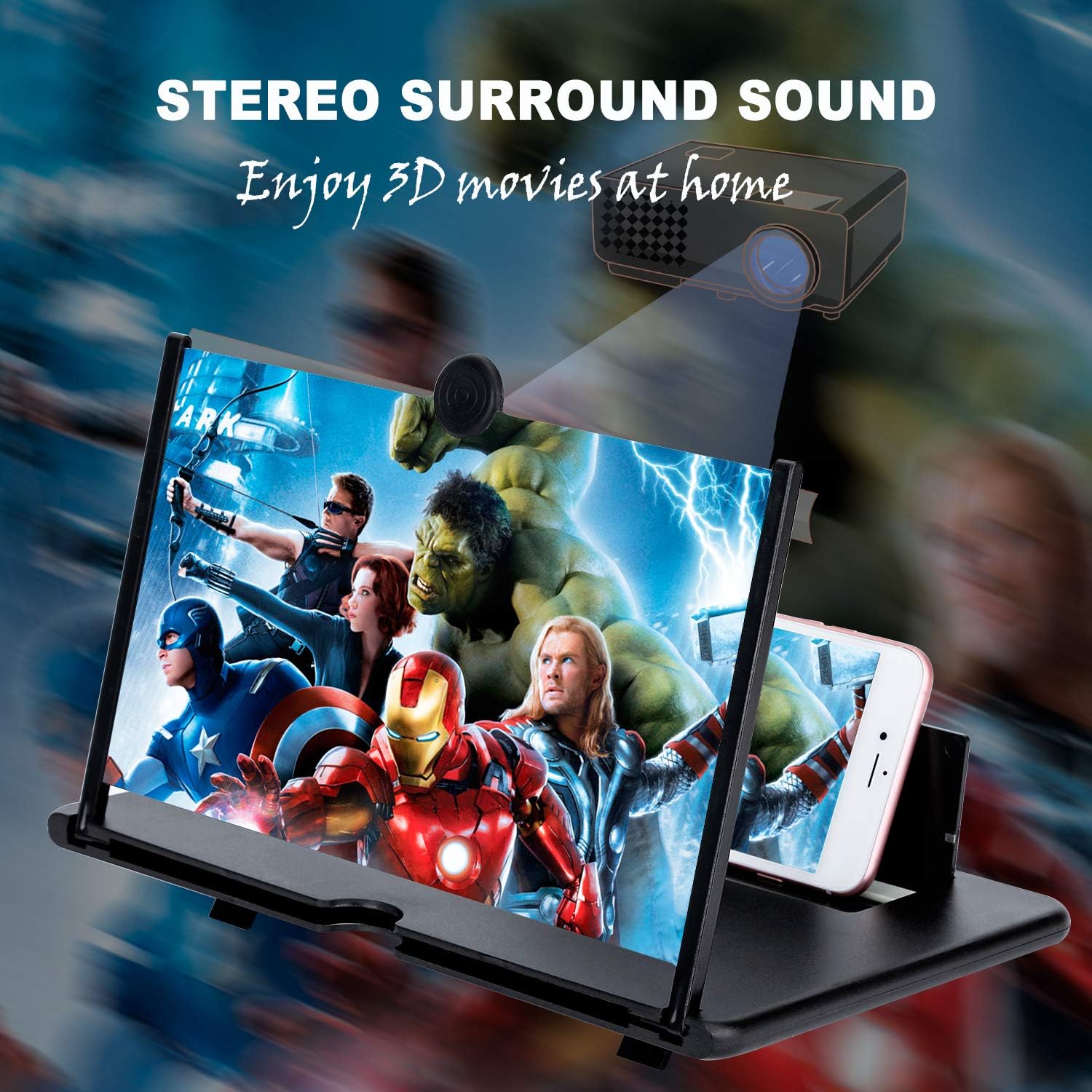 Lupa de tela de telefone 3D de 12 polegadas – ampliador de tela HD para vídeos, filmes, jogos – suporte dobrável para telefone com amplificador de tela – suporta todos os smartphones (preto) Lupa de tela de telefone 3D de 12 polegadas – ampliador de tela HD para vídeos, filmes, jogos – suporte dobrável para telefone com amplificador de tela – suporta todos os smartphones (preto)